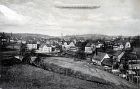 Zeppelin über Thum - links Eisenbahnbrücke - rechts Brettschneidmühle